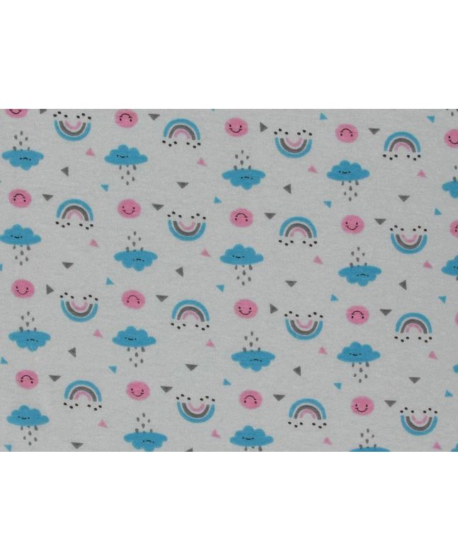 Thunder and Clouds Cotton Jersey, Sky