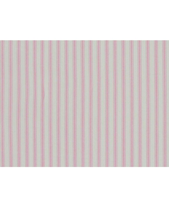Ticking Stripe Cotton Poplin, Pink