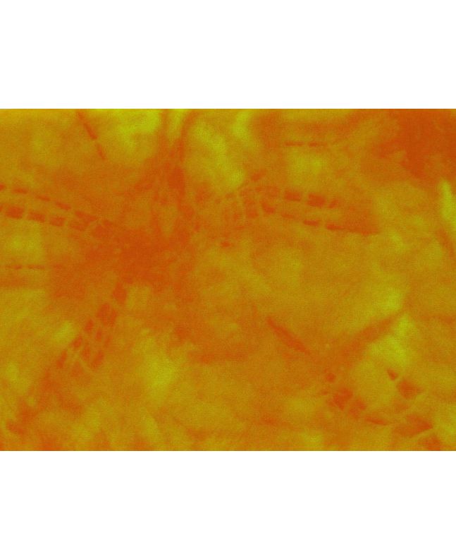 Tie-Dye Look Printed Cotton Blender, Yellow