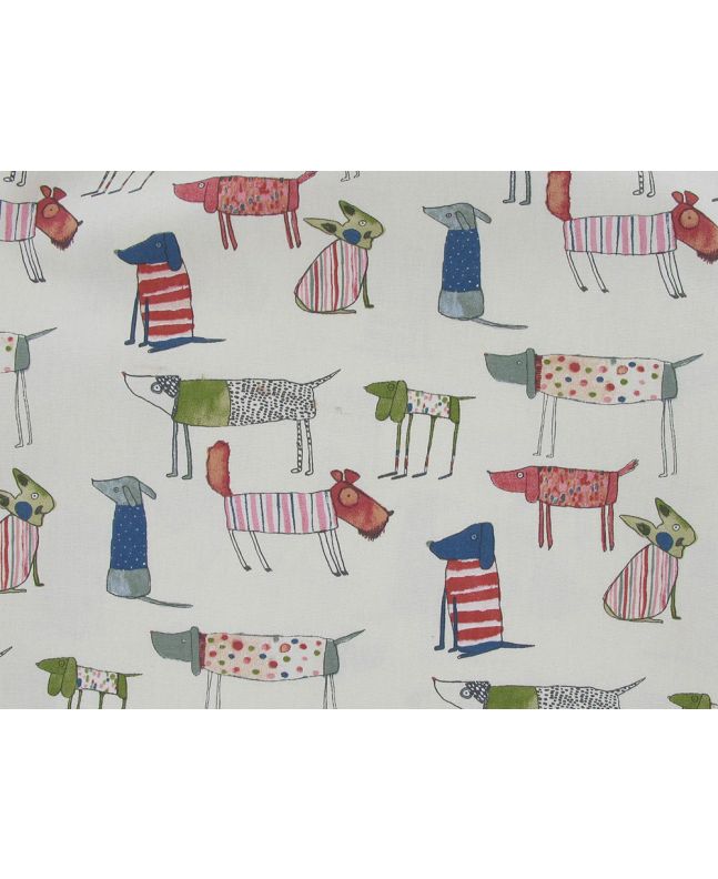 Toto Cotton Curtain Fabric, Paintbox