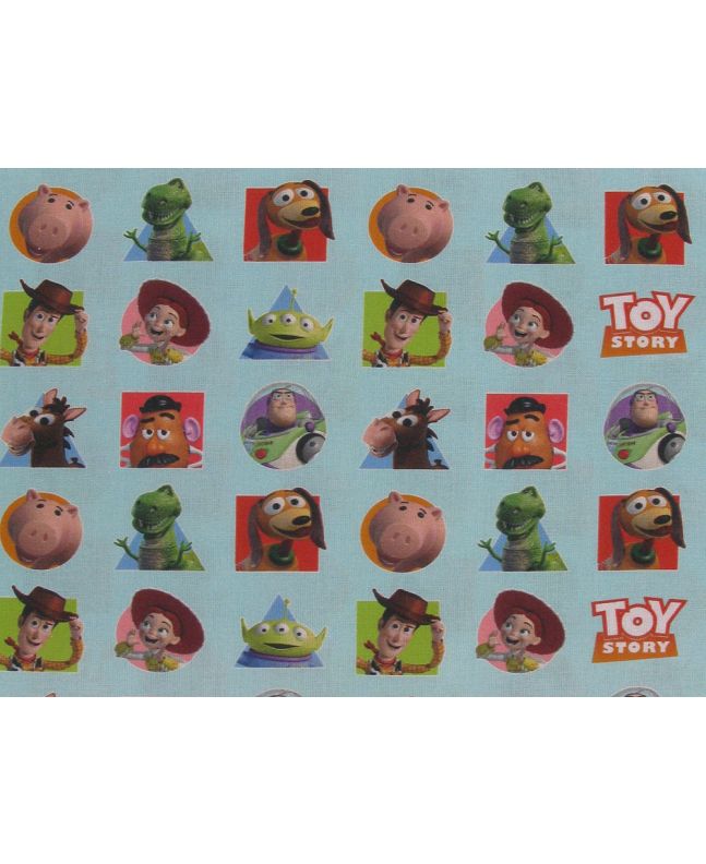 Toy Story Patches Digital Cotton Print