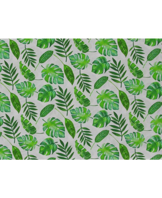 Tropical Palm Oasis Cotton Print