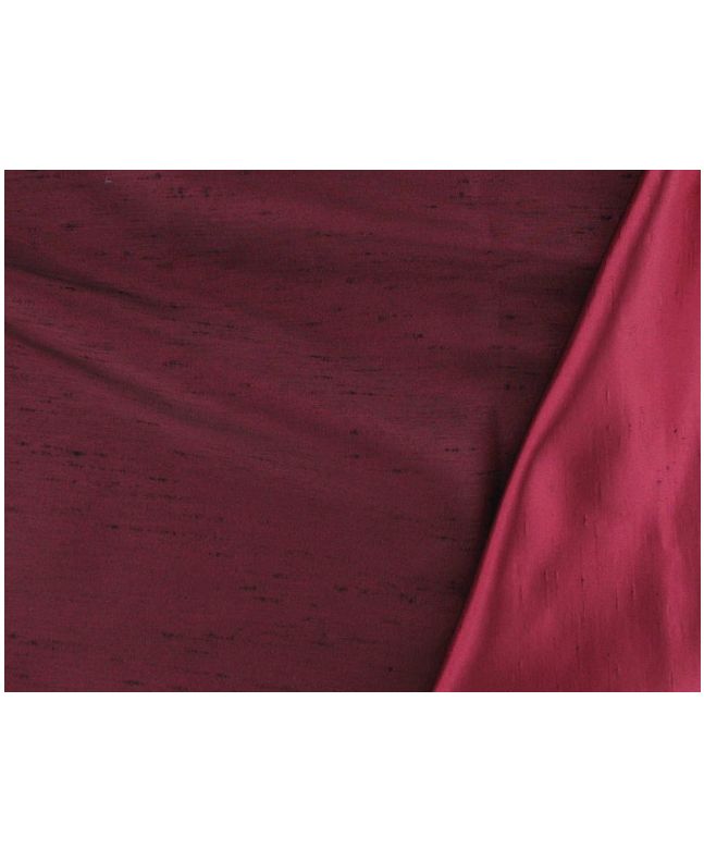 Two Tone Dupion - Deep Scarlet