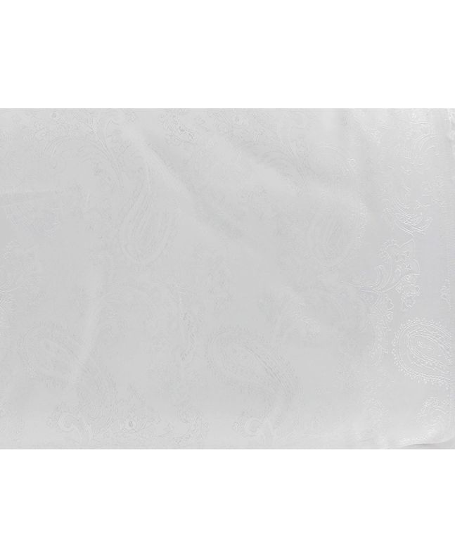 Two Tone Jacquard Paisley Lining, White