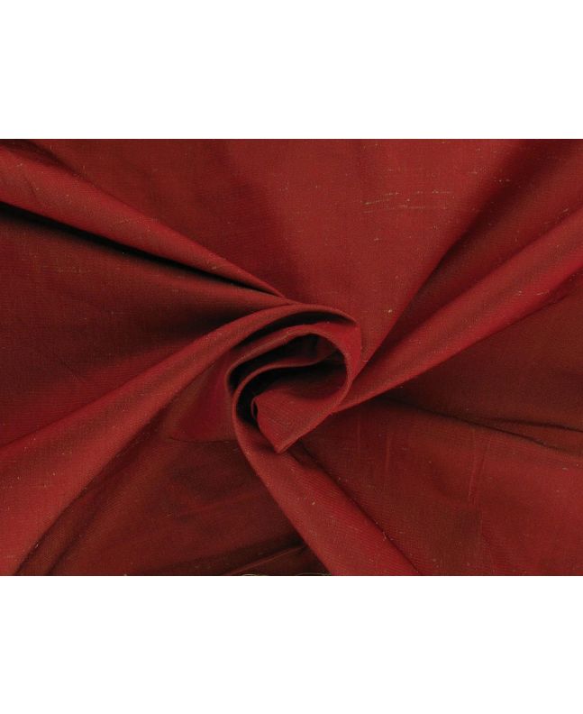 Two Tone Silk Dupion Satin, Burnt Orange