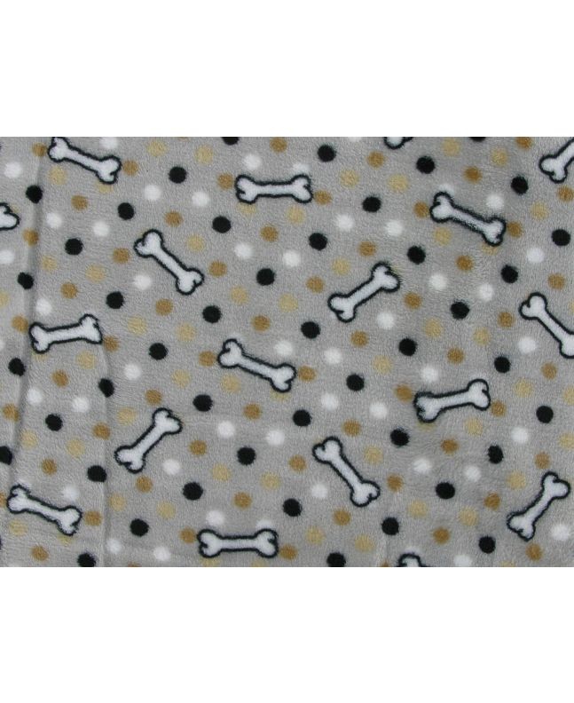 Ultra Soft Cuddle Fleece, Spotty Bones