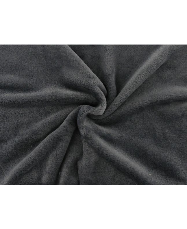 Ultra Soft Plain Cuddle Fleece, Dark Grey