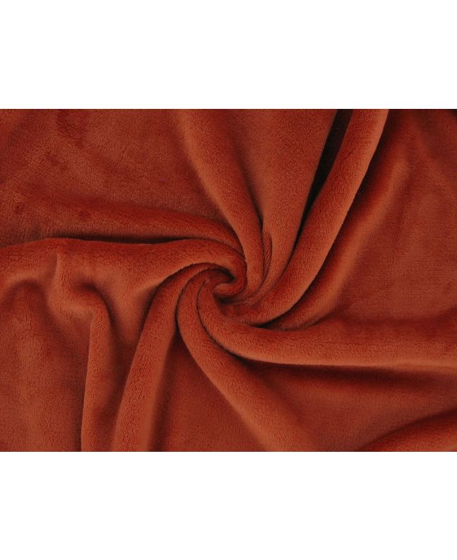 Ultra Soft Plain Cuddle Fleece, Rust