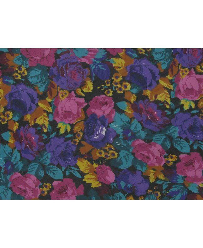 Wall of Roses Chiffon Print