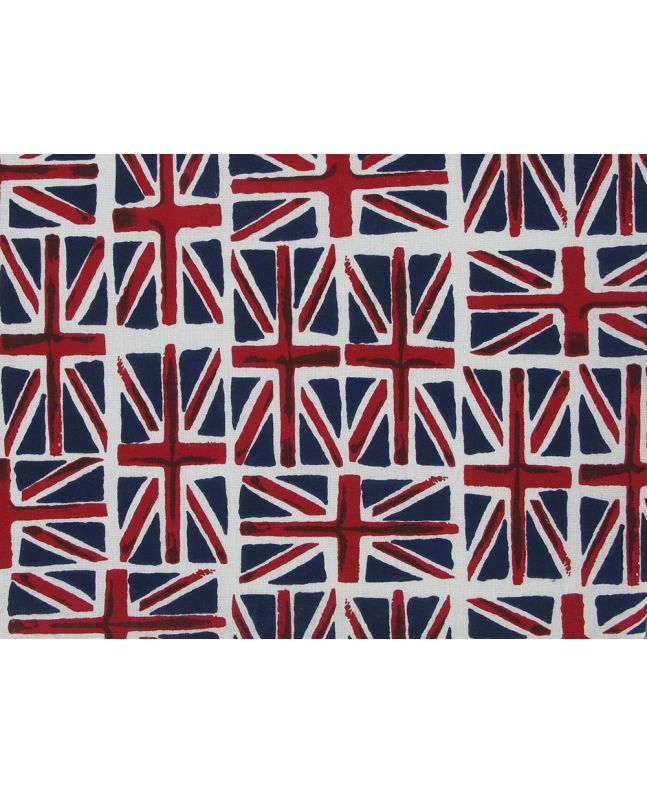 Watercolour Union Jack Cotton Print
