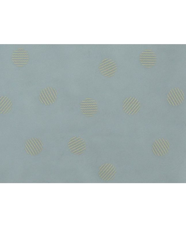 Wavy Spot Printed Chiffon, Sky