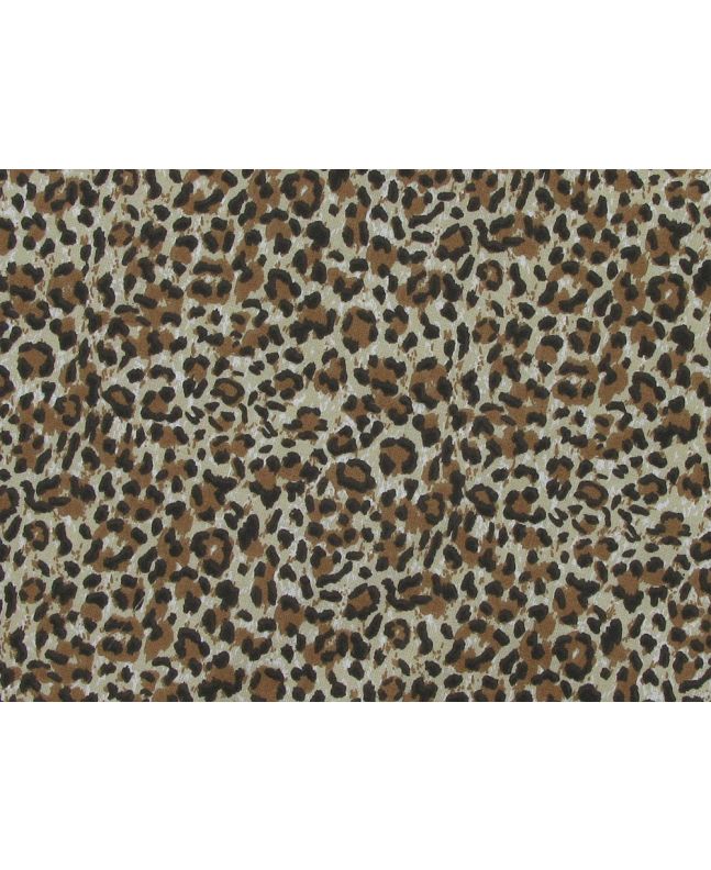 Wild Leopard Spots Cotton Print, Beige