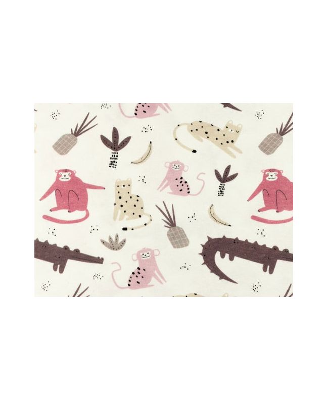 Wild Savannah Cotton Jersey, Antique Pink