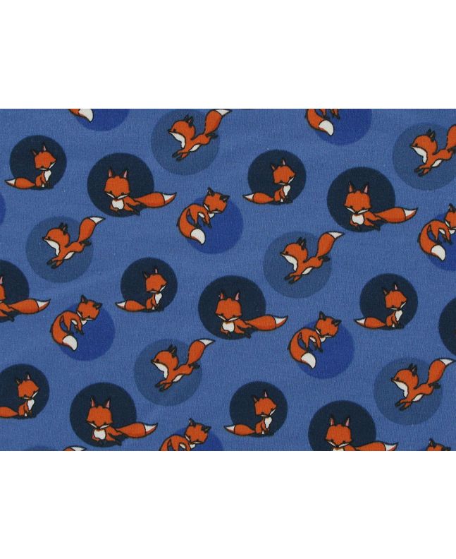 Wiley Fox Cotton Jersey, Royal