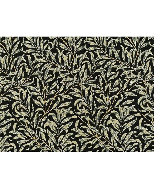 Willow Bough Cotton Print, Ebony