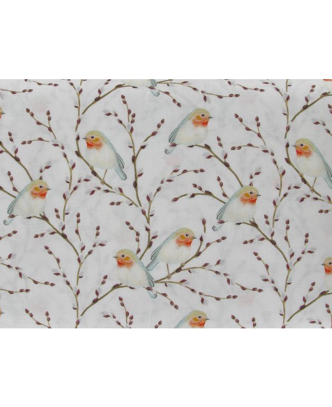 Winter Robin Cotton Print