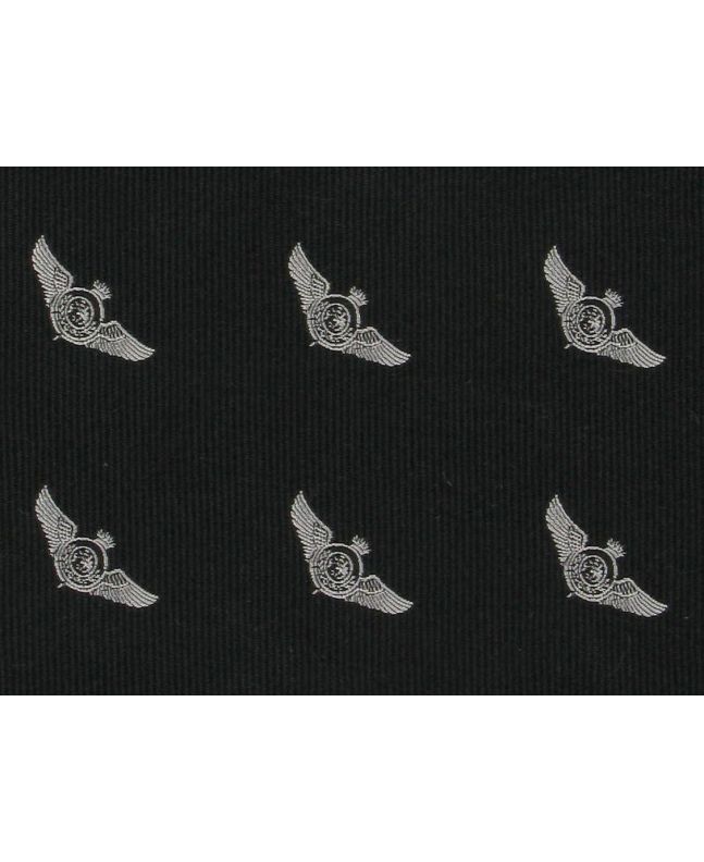 Woven Narrow Width Silk, Aviator, Charcoal