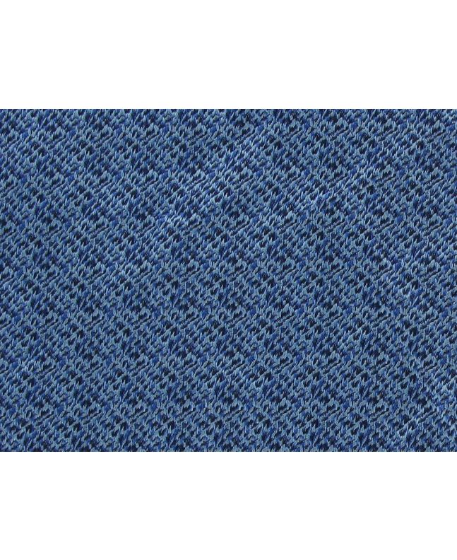 Woven Narrow Width Silk, Blend, Blue