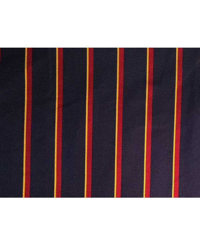 Woven Narrow Width Silk, College Stripe, Navy