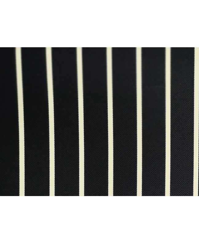 Woven Narrow Width Silk, Luxe Stripe, Navy