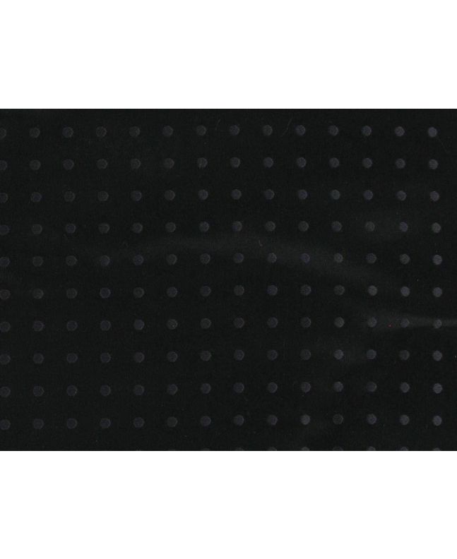 Woven Narrow Width Silk, Pea Spot, Black