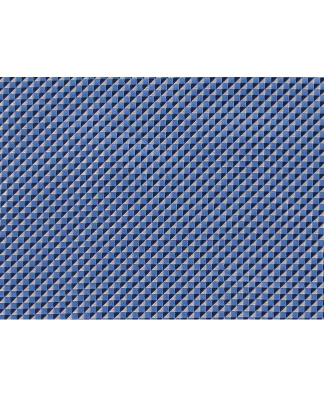 Woven Narrow Width Silk, Split Square, Blue