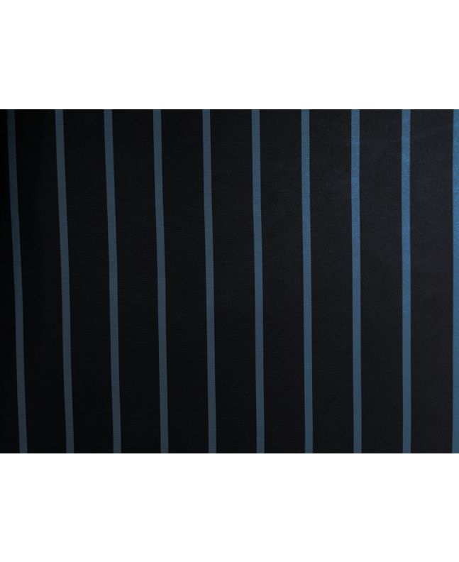 Woven Narrow Width Silk, Wide Stripe, Blue