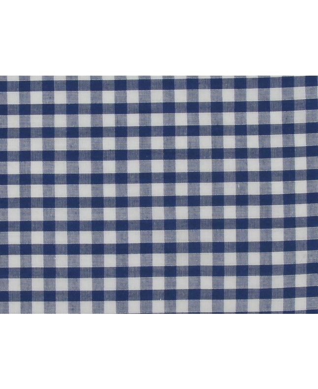 Woven Polycotton Gingham, 1/4 inch, Navy Blue