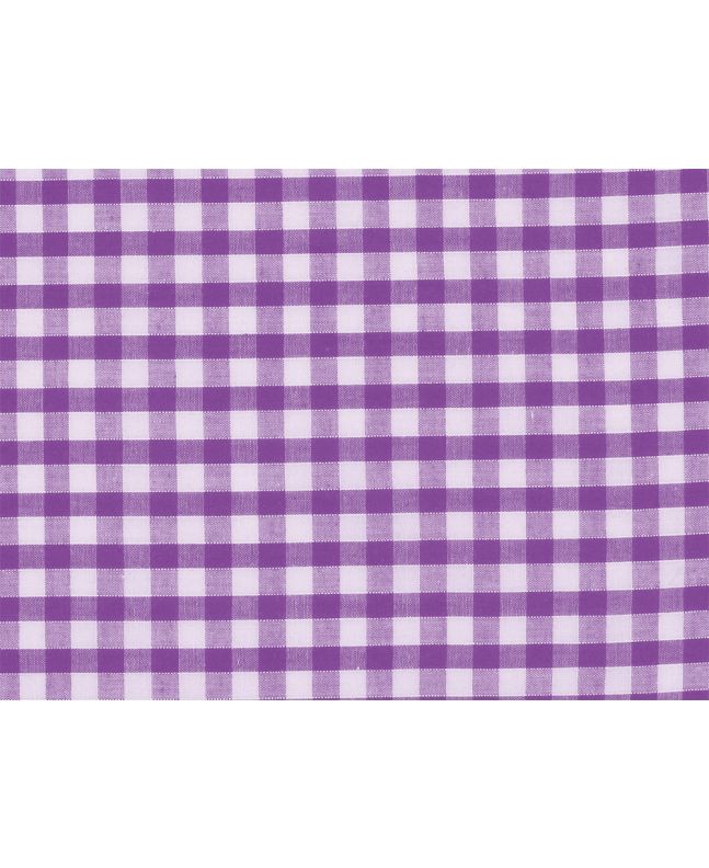 Woven Polycotton Gingham, 1/4 inch, Purple