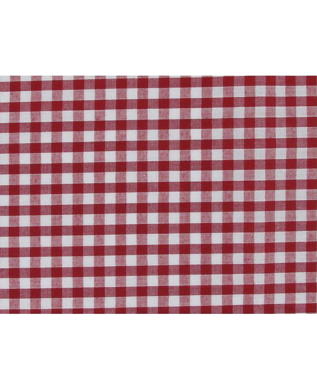 Woven Polycotton Gingham, 1/4 inch, Red