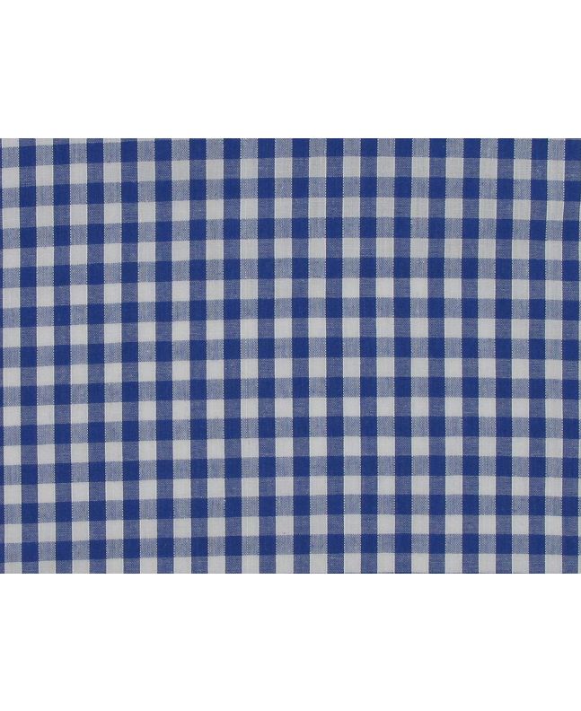 Woven Polycotton Gingham, 1/4 inch, Royal Blue