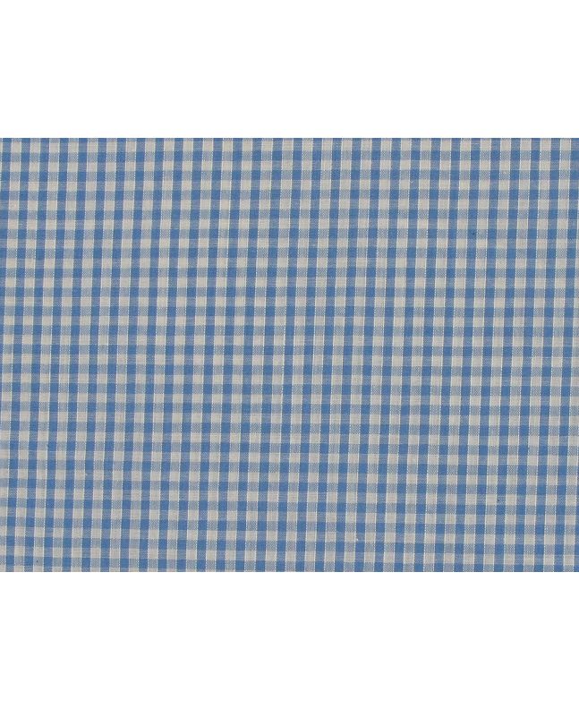 Woven Polycotton Gingham, 1/8 inch - Light Blue