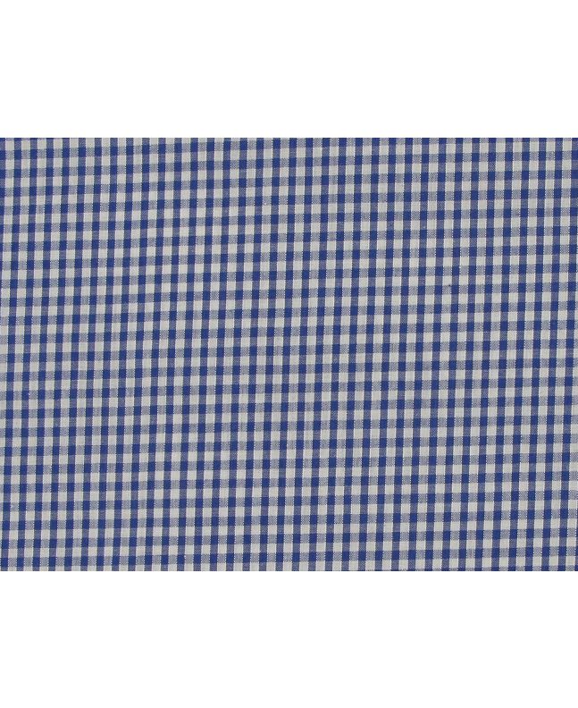 Woven Polycotton Gingham, 1/8 inch - Royal Blue
