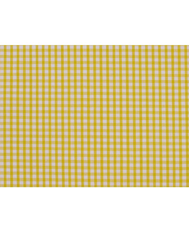 Woven Polycotton Gingham, 1/8 inch - Yellow
