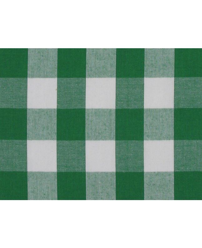 Woven Polycotton Gingham, 1 inch, Green