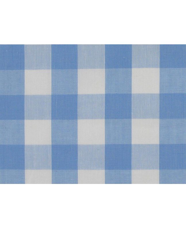 Woven Polycotton Gingham, 1 inch, Light Blue