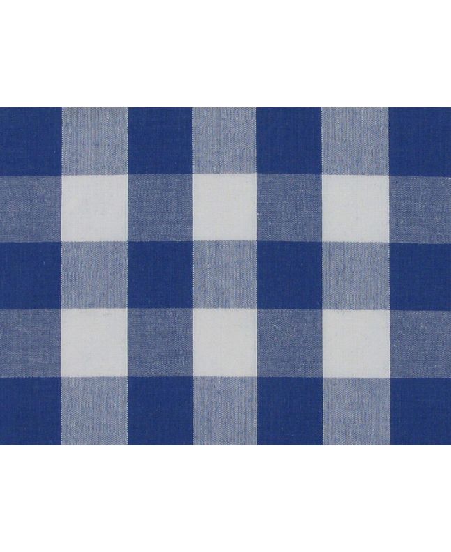 Woven Polycotton Gingham, 1 inch, Royal Blue