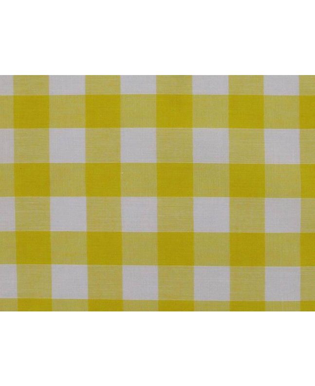 Woven Polycotton Gingham 1 Inch, Yellow