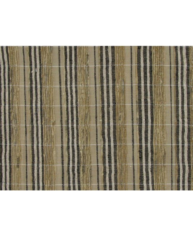 Woven Raw Silk Noile, Stripes