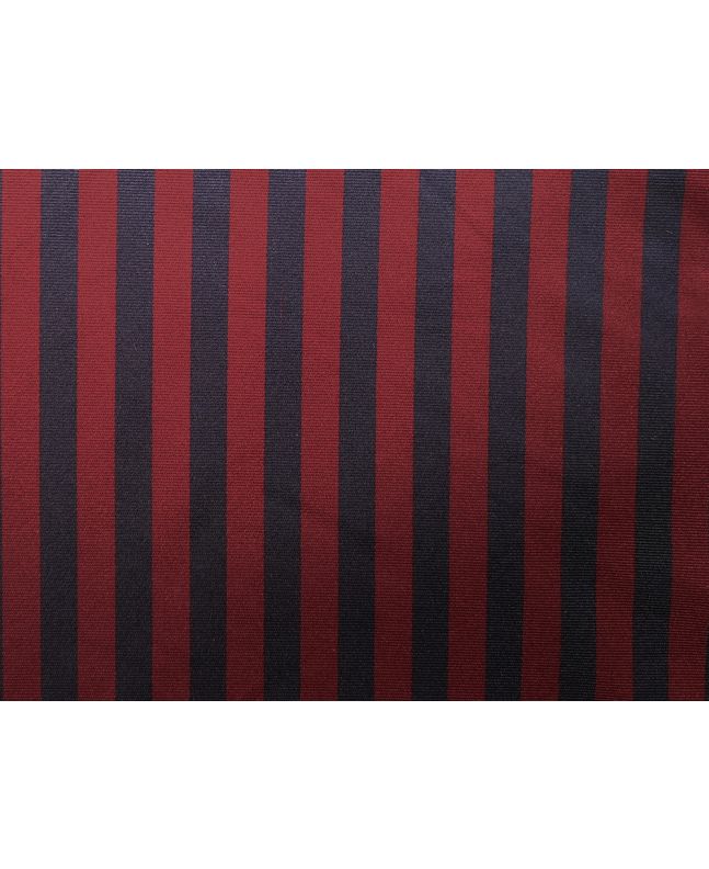 Woven Wide Width Silk, Medium Stripe, Claret and Navy