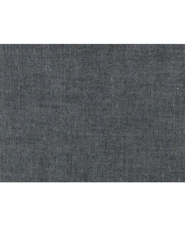 Yarn Dyed Cotton Chambray, Black