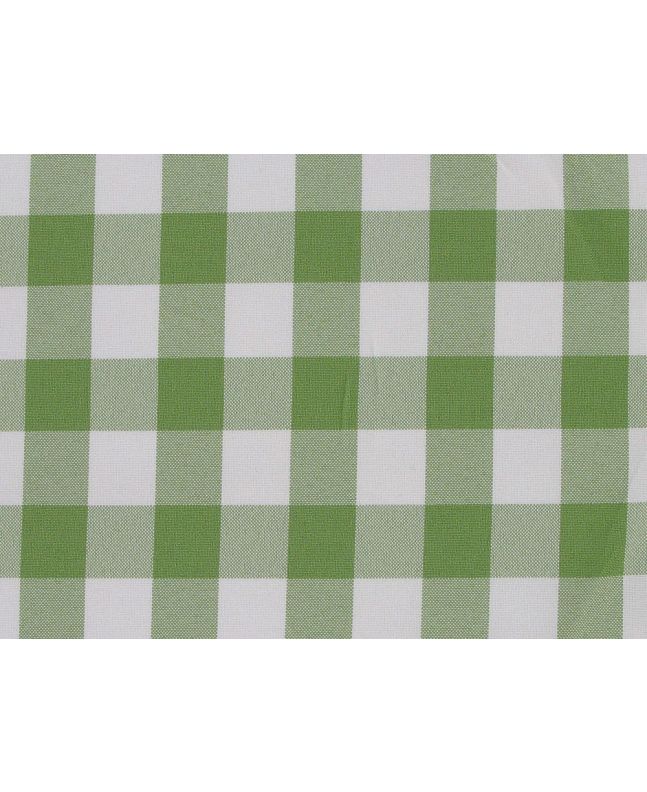 Yarn Dyed Gingham Bi-Stretch Panama, 2cm Check, Lime