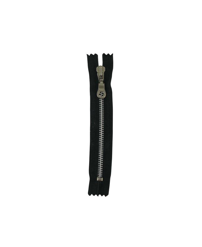 YKK Chunky Metal Close End Dress Zip, 6 Inch, Black