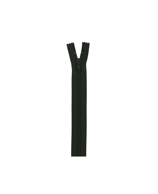 YKK Close End Dress Zip, 7 Inch, Deep Olive
