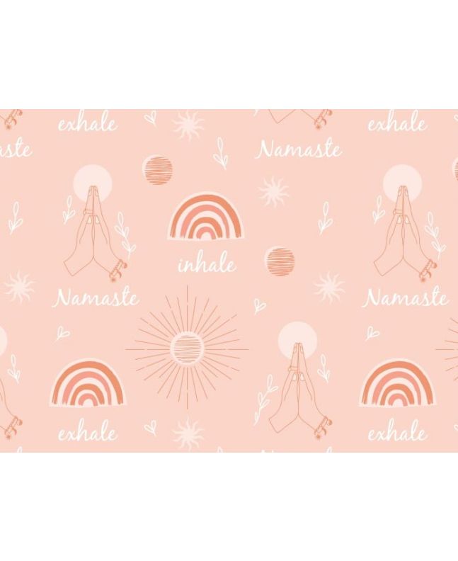 Yoga Wellness Cotton Print, Namaste