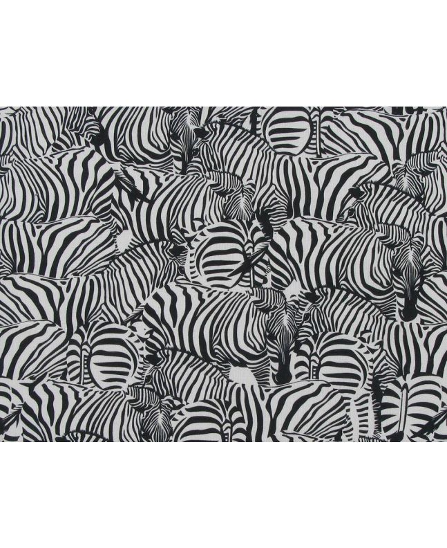 Zebra Dazzle Digital Cotton Print