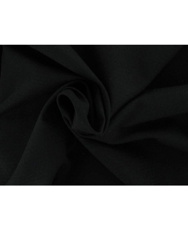 Zigzag Weave Cotton Suiting Black